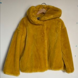 COPY - faux fur jacket with hoodie